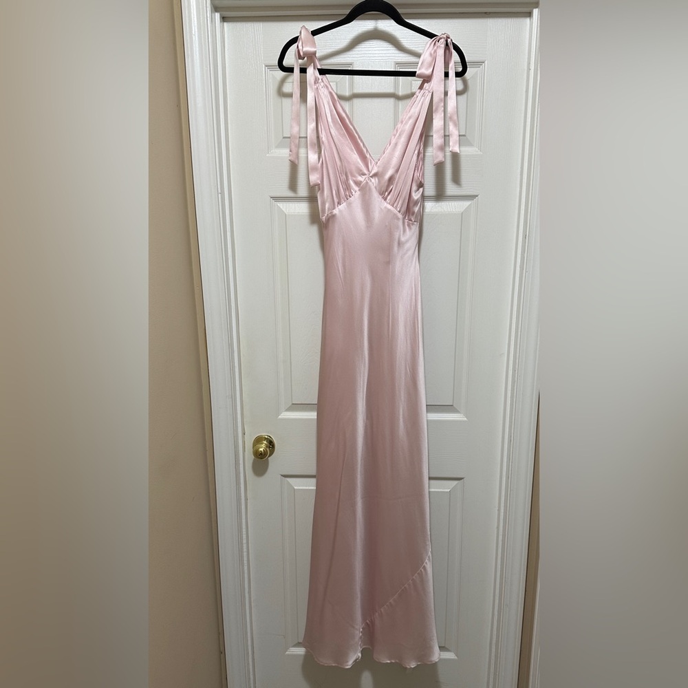 NWT Reformation Pernille Silk Dress - Cherry Blossom - Picture 7 of 15